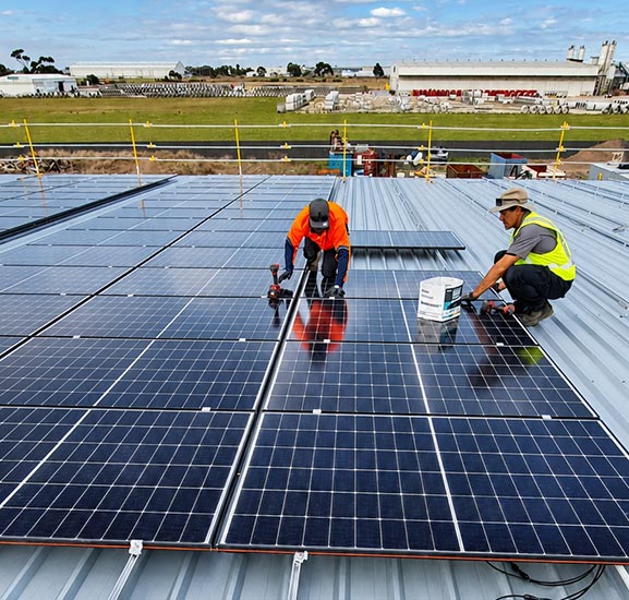 Industrial Rooftop Solar Installation STR